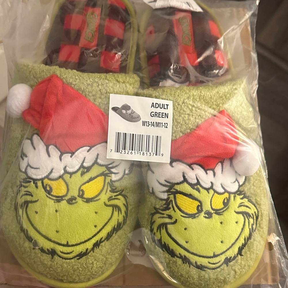 Grinch Green Slippers